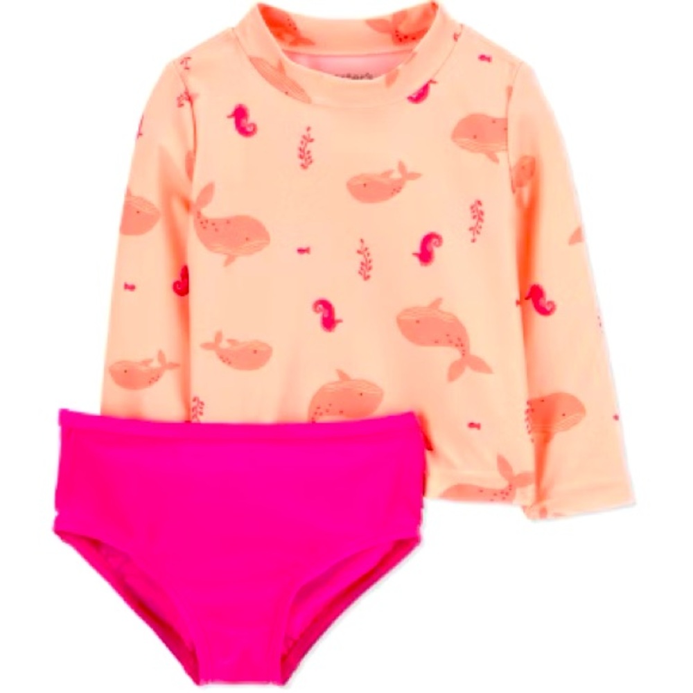 Kids Swim Set - Pink and Orange